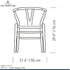 【特典付】Yチェア CH24 オーク材(シート高45cm)ホワイトオイル仕上げ ナチュラルペーパーコード CARL HANSEN & SON 当店オリジナルアクアクリーンクッションサービス
